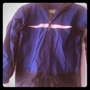 Boys LL Bean Trail Model Rain Jacket, Fleece Lined